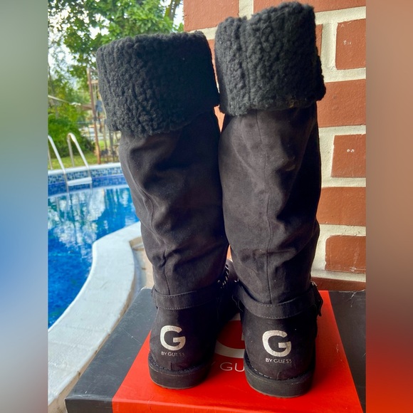 G by GUESS BOOTS — BLACK VEGAN SUEDE — UGG LOOK - Picture 12 of 15